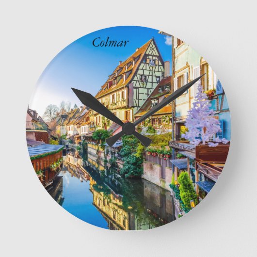 Kleines Venedig, Colmar Runde Wanduhr (Vorderseite)
