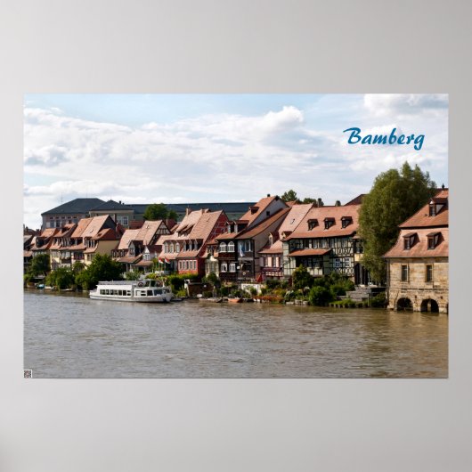 Kleines Venedig in Bamberg Poster (Vorne)