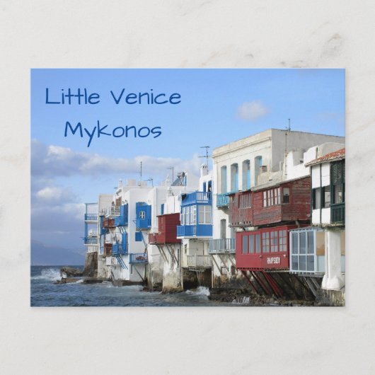 Kleines Venedig, Mykonos nah Postkarte (Vorderseite)