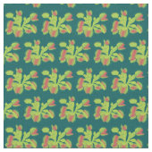 Kleines Venus Fliegenfallen Blumenmuster Stoff (Nahaufnahme)