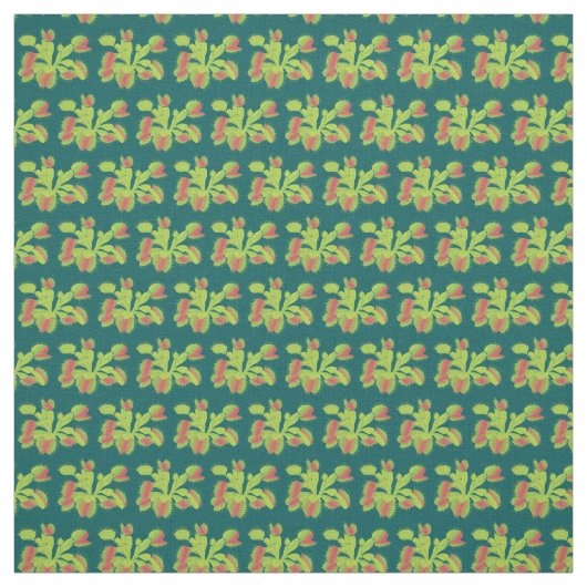 Kleines Venus Fliegenfallen Blumenmuster Stoff (Muster)