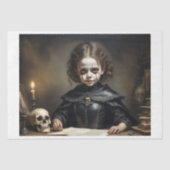 Kleines verfluchtes edles Mädchen im gotischen Sti Seidenpapier (Vorderseite)