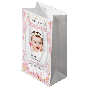 Kleines vermisstes wunderschönes 1. Geburtstag pin Kleine Geschenktüte