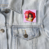 kleines Viktorianisches Mädchen und ihre Puppe Button (Beispiel)