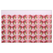 kleines Viktorianisches Mädchen und ihre Puppe Stoff (Fat Quarter (45,7 x 55,9 cm))