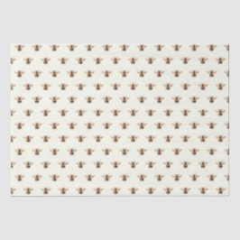 Kleines Vintages Bienenmuster Seidenpapier