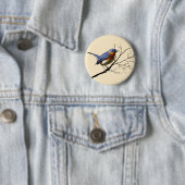 Kleines Vogel-Blau, Button (Beispiel)