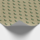 Kleines Vogelnest mit blauem, gesprenkeltem Ei Tan Geschenkpapier (Ecke)