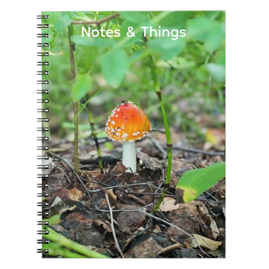 Kleines Waldpilz Notizbuch Notizblock (Vorderseite)