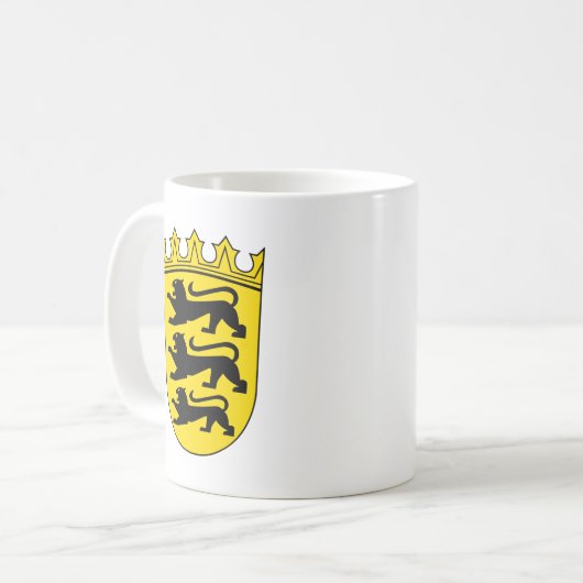 Kleines Wappen von Baden-Württemberg Kaffeetasse (Vorderseite Links)