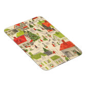 Kleines Weihnachtsdorf Magnet (Rechte Seite)