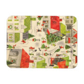 Kleines Weihnachtsdorf Magnet (Horizontal)