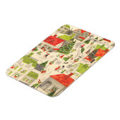 Kleines Weihnachtsdorf Magnet (Linke Seite)