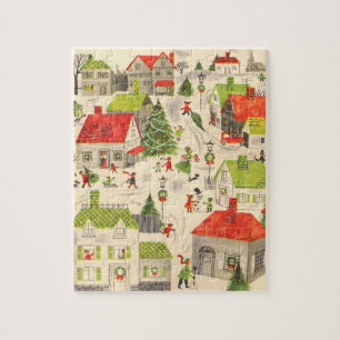 Kleines Weihnachtsdorf Puzzle