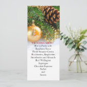 Kleines Weihnachtsmenü Menükarte (Stehend Vorderseite)