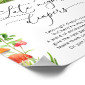 Kleines Wild Mushroom Spate Night Diapers Game Poster (Ecke)