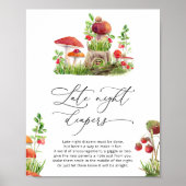 Kleines Wild Mushroom Spate Night Diapers Game Poster (Vorne)