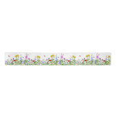 Kleines Wildblume Garden Blumenmuster Geschenk Satinband (Vorderseite)