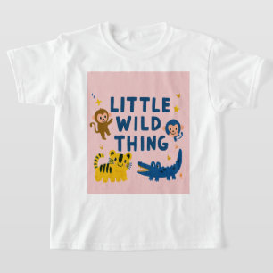 Kleines Wildes Ding Dschungel-Tier-Safari Kleinkin T-Shirt