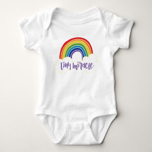 Kleines Wunder-Regenbogen-Baby Baby Strampler (Vorderseite)