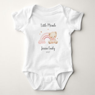 Kleines Wunder Regenbogen Baby Mädchen Regenbogen Strampler