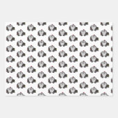 Kleinfahrzeug: Polizeiwagen, Feuerzug, Rakete Geschenkpapier Set (Vorderseite 2)