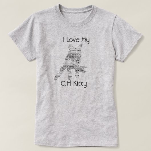 Kleinhirnhypoplasie-Katzen-Bewusstsein T-Shirt (Design vorne)