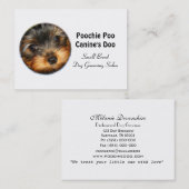 Kleinhundin Groomer Beruflich 3,5" x 2,5" Visitenkarte (Vorne/Hinten)