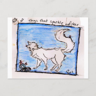 Kleinigkeiten 8. Dinge, die funkeln und leuchten Feiertagspostkarte