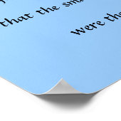 Kleinigkeiten Poster (Ecke)