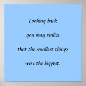 Kleinigkeiten Poster (Vorne)