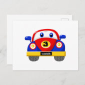 Kleinkäfer rot und blau postkarte (Vorne/Hinten)