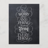 KLEINKARTEN - Khalkbretter Kalligrafie Feiertagspostkarte (Vorderseite)