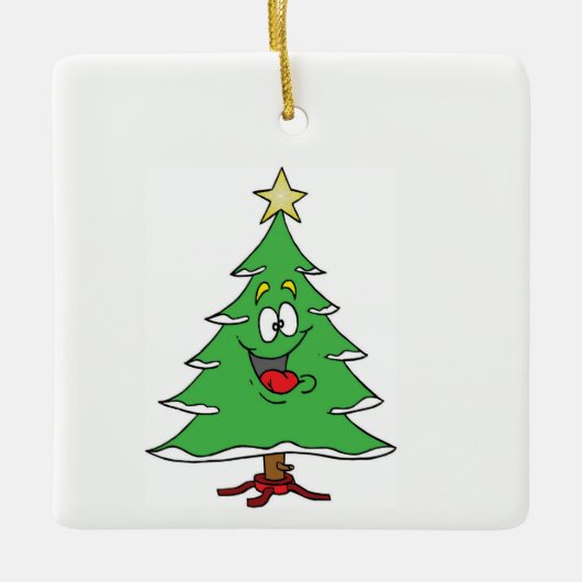 **KLEINKETTENCHRISTEN BAUMWOHNUNG** CHRISTMAS ORNA KERAMIKORNAMENT (Vorderseite)