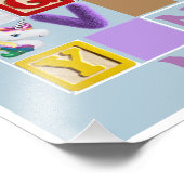 Kleinkind Alphabet Animal Poster Personalisiert (Ecke)