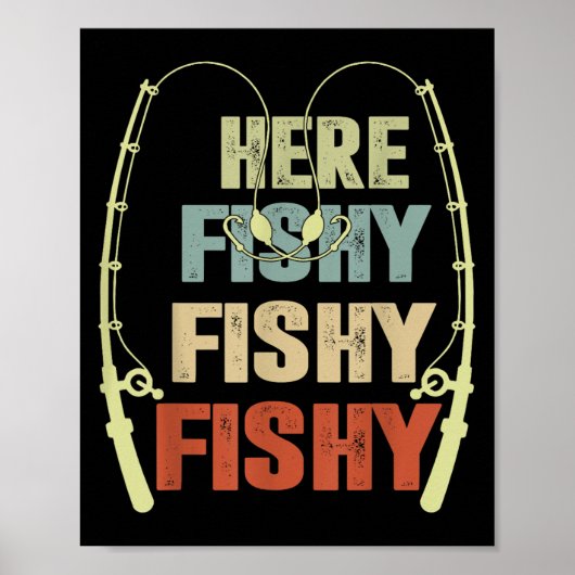Kleinkind Boy Hier-Funny Fishing Buddy B Fishe Poster (Vorne)