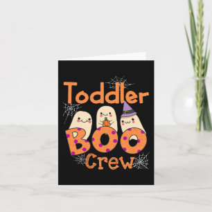 Kleinkind Daycare Boo Crew Niedlich Halloween Kost Karte