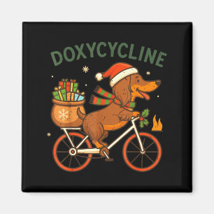Kleinkind Doxycycline Langhaar Dachshund Weihnacht Magnet