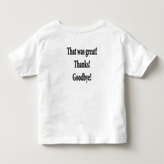 Kleinkind-Erntedank T - Shirt (Rückseite)