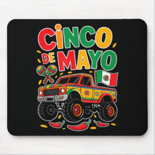 Kleinkind-Fiesta-Shirt mit LKW Cinco de Mayo Mousepad