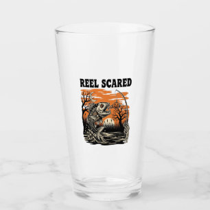 Kleinkind Fischen Halloween Glas