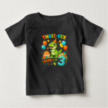 Kleinkind Geburtstags-T-Shirt – Süßer Drei-Rex-Din