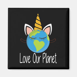 Kleinkind Girl Earth Day T Shirt Kinder Einhornges Magnet