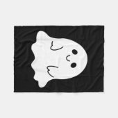 Kleinkind Halloween Boo Geist mit einem Bow Mädche Fleecedecke (Vorderseite (Horizontal))