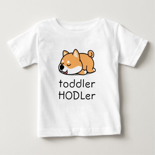 Kleinkind HODLer Dogecoin Crypto Niedlich Baby Shi Baby T-shirt (Vorderseite)