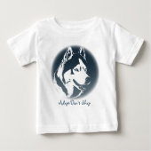 Kleinkind Husky Dress Husky Puppy Baby Dress Baby T-shirt (Vorderseite)
