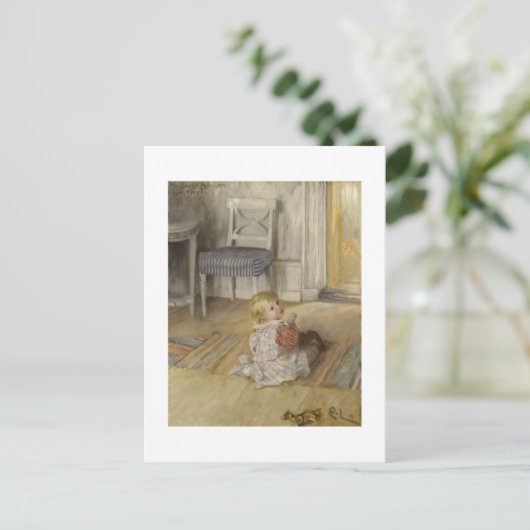 Kleinkind im Vordergrund Postkarte (Stehend Vorderseite)