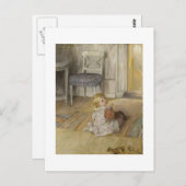 Kleinkind im Vordergrund Postkarte (Vorne/Hinten)