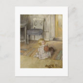 Kleinkind im Vordergrund Postkarte (Vorderseite)