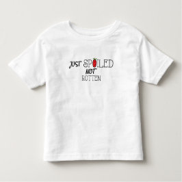 Kleinkind Jersey T - Shirt "Spoiled not Rotten"/Ro